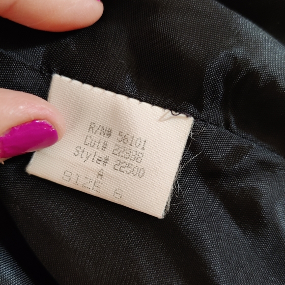 Size 6 A.C. Sport Black & Tan Safari Blazer - Picture 11 of 12